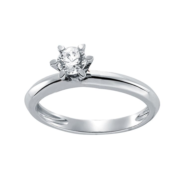 Women's engagement ring in white gold with brilliants 18ct SDB0054