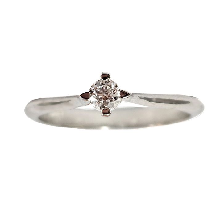 Women's white gold engagement ring 9CT HDB0015