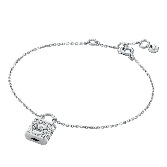 Michael Kors Kors MK Sterling Silver Pave Lock women bracelet MKC1631AN040