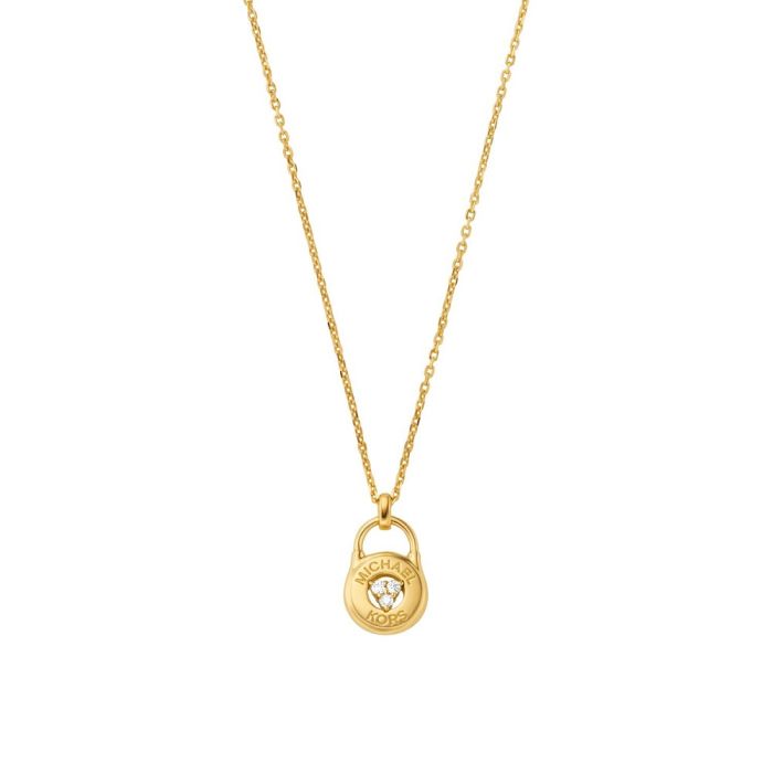 Michael Kors Premium Kors Brilliance 14K Gold-Plated Sterling Silver silver necklace MKC1573AN710