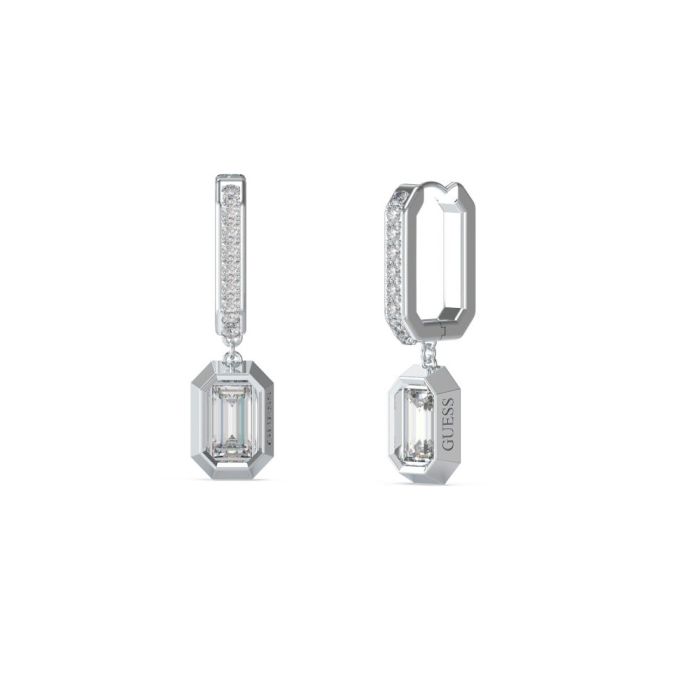 Women's stainless steel earrings Guess Hashtag JUBE04252JWRHT-U