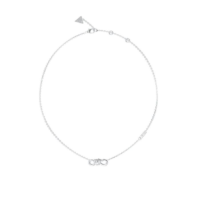 Guess Women's STEEL Infinity Necklace JUBN04010JWRHT-U 