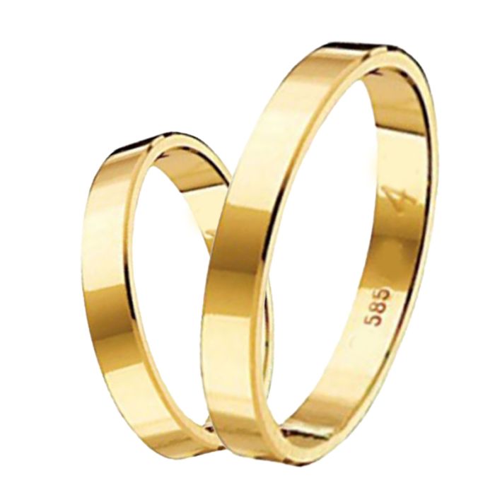 Wedding rings White-Yellow Gold 4-40_Y