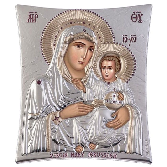 Icon silver Virgin Mary of Jerusalem 16 * 22 107TBR1FWD