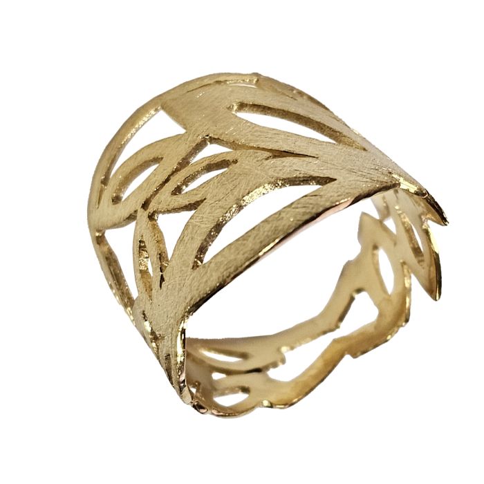 Handmade women's ring 18k Yellow Gold KDB0001
