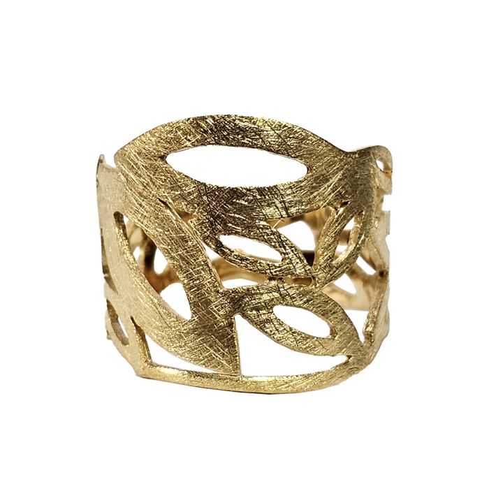 Handmade women's ring 18k Yellow Gold KDB0001