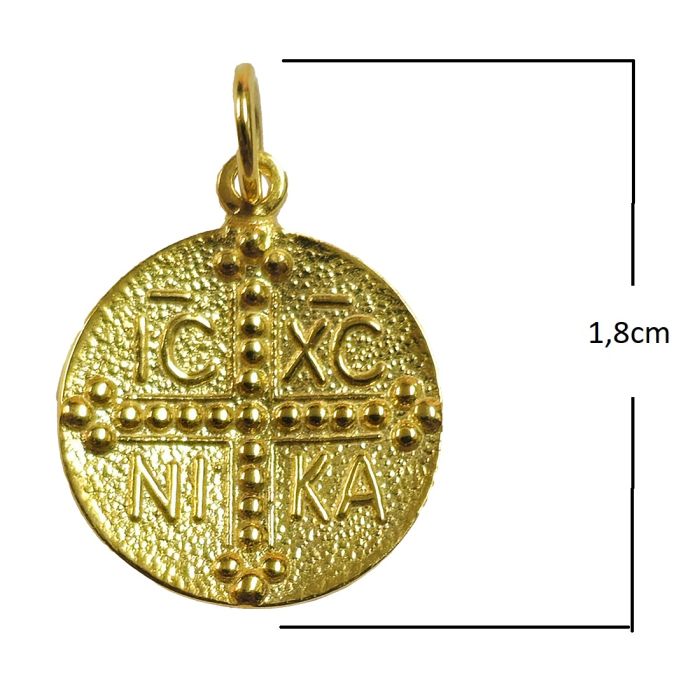Handmade Constantine double sided Yellow Gold 14ct IKE0012