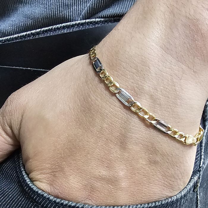 Men's bracelet yellow gold 14ct IVE0045
