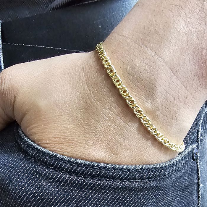 Men's bracelet yellow gold 14ct IVE0046