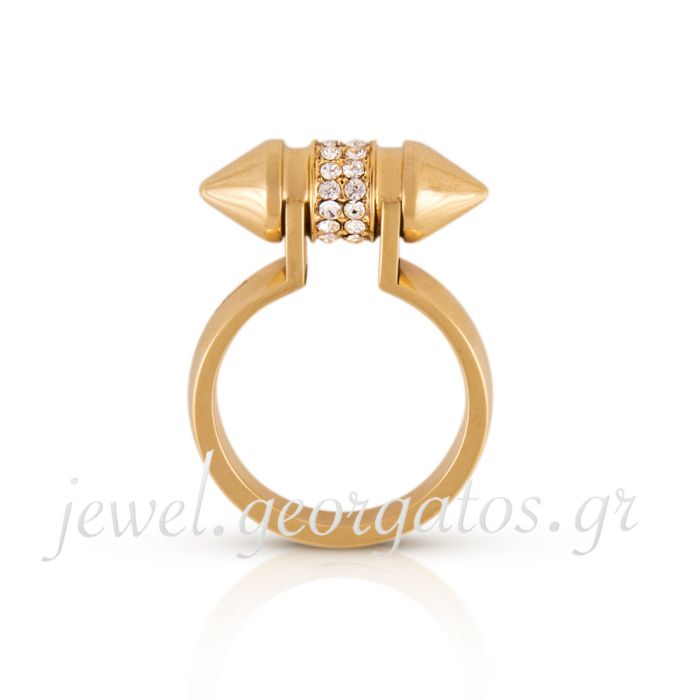 Women Just Cavalli Ring of Stainless Steel with Zircon QCD0096