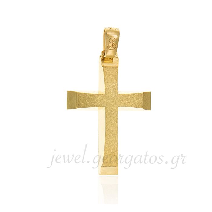 Men's diamond gold cross 14CT ITM0010