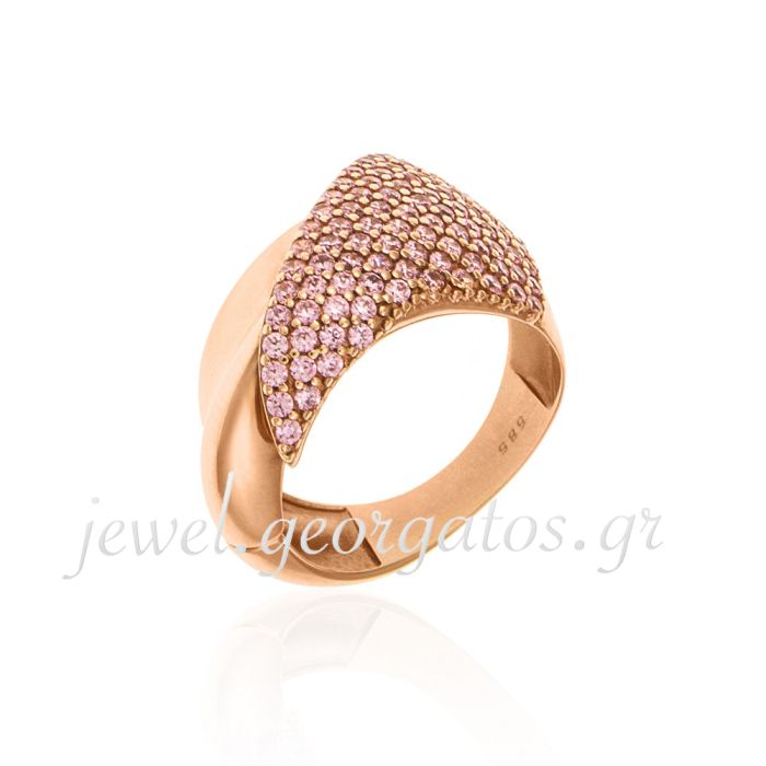 Gold sapphire ring 14CT JDS0022