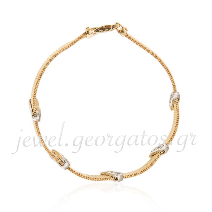 Gold two-tone bracelet 14CT JVH5053