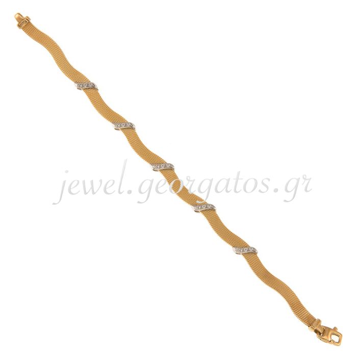 Gold two-tone bracelet 14CT JVH5053