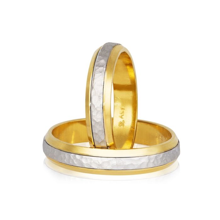 Pair of gold wedding rings Stergiadis 4,50mm S61 