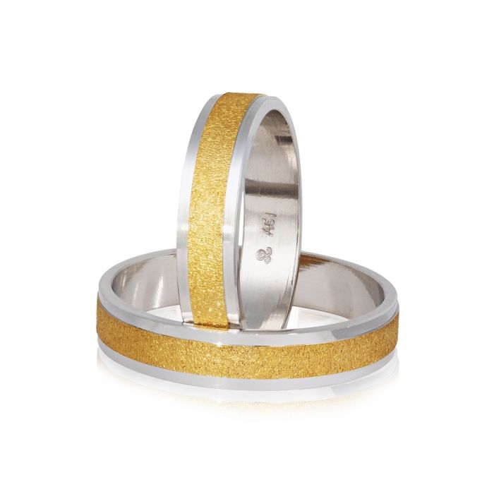 Pair of gold wedding rings Stergiadis 4.50mm S62