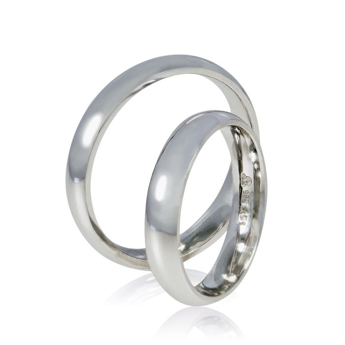 Pair of Silver Wedding rings Stergiadis SV1