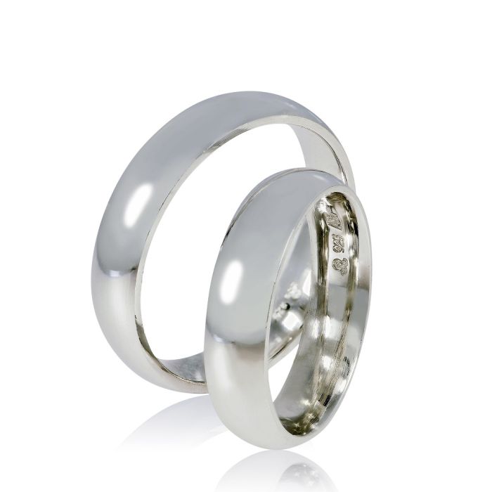 Pair of Silver Wedding rings Stergiadis SV2