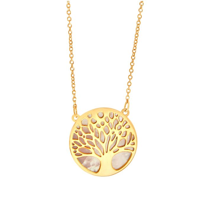 Women gold necklace Tree of life 9CT HRB0042