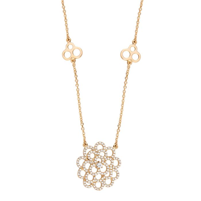 Women necklace Yellow Gold 14ct  IRE0047