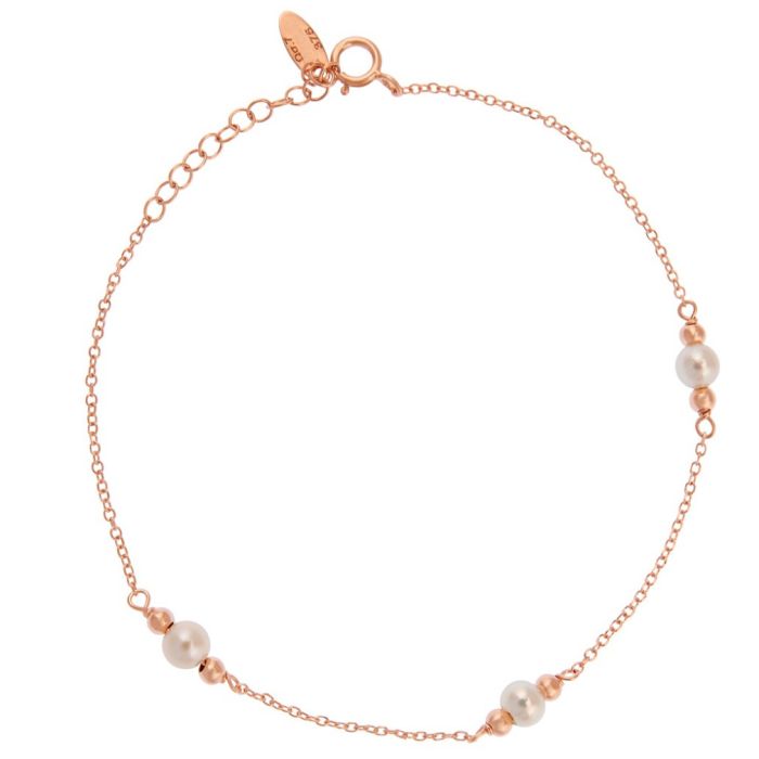 Women's pink gold bracelet 9CT HVB0072