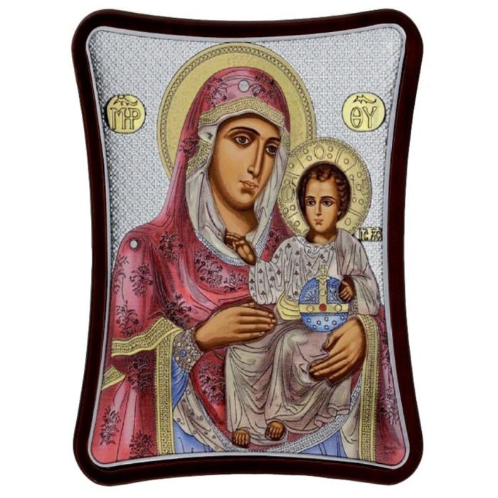 Icon of the Virgin Mary in Silver 925 16 * 20 MA-E1402-1XC