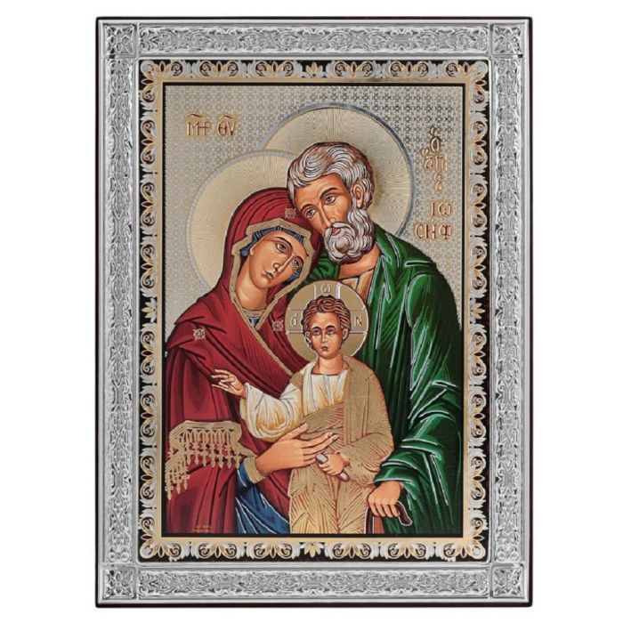 Icon of Silver 925 with the Holy Family 20 * 27 MA-E8002-1