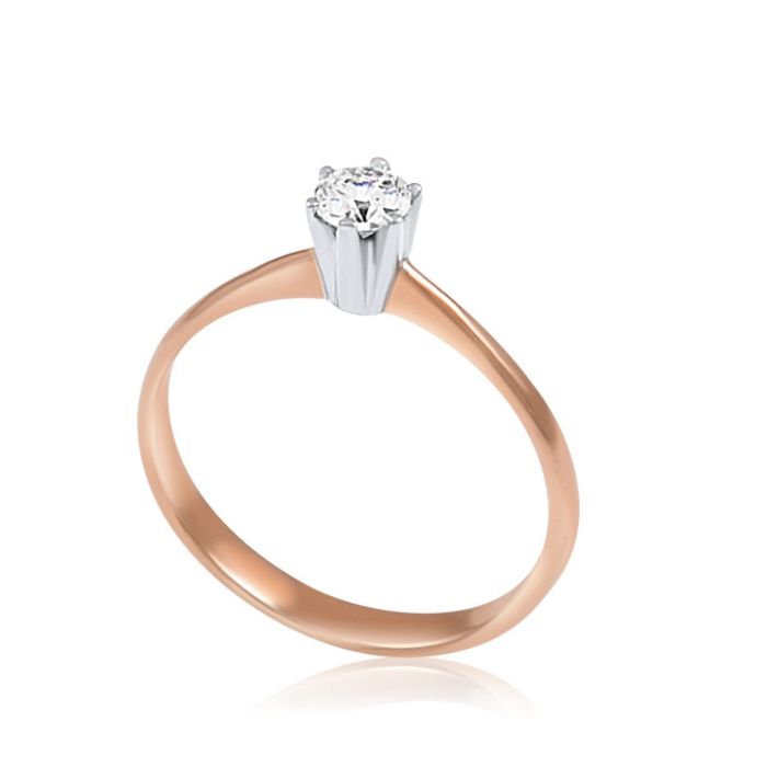Monolithic pink gold ring 14CT IDQ0005