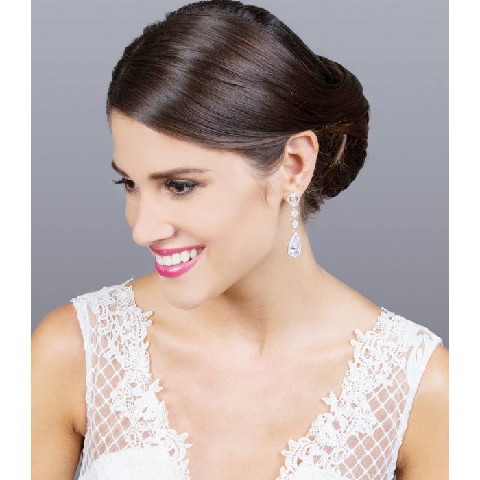 Bridal earrings stanless steel Gloria Hope EG0407