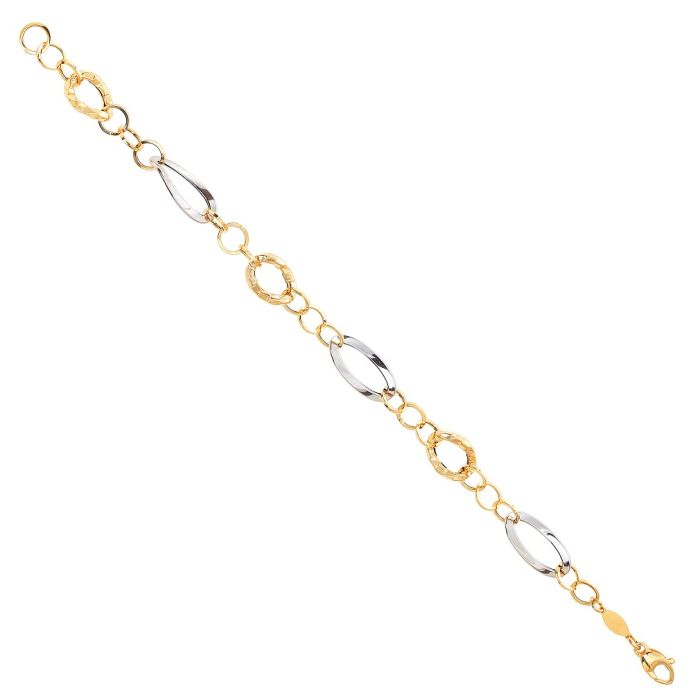 Women's yellow gold bracelet 14CT IVR0002