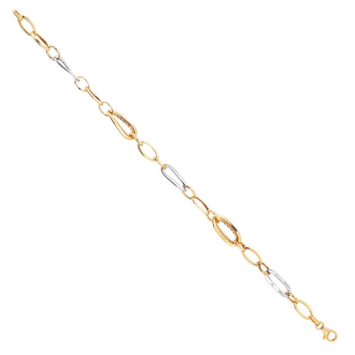 Women's yellow gold bracelet 14CT IVR0003