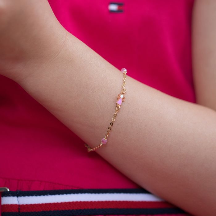 Children's bracelet 9CT with little girls HVR0005