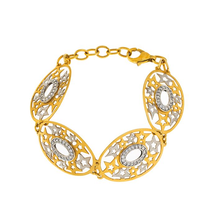 Women's yellow gold bracelet 14CT JVI0208