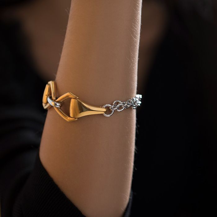 Women's Yellow and White gold bracelet 14CT KVK003