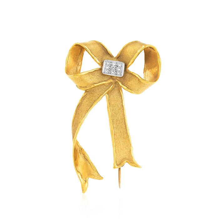 Lapel gold pin 14CT with knot KFC0001