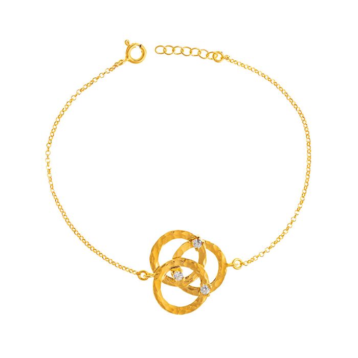 Women's silver gilded bracelet WV00669