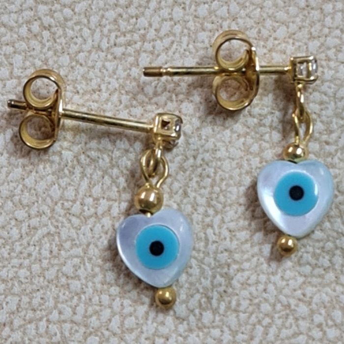 Women's yellow gold earrings 14CT ISR0050