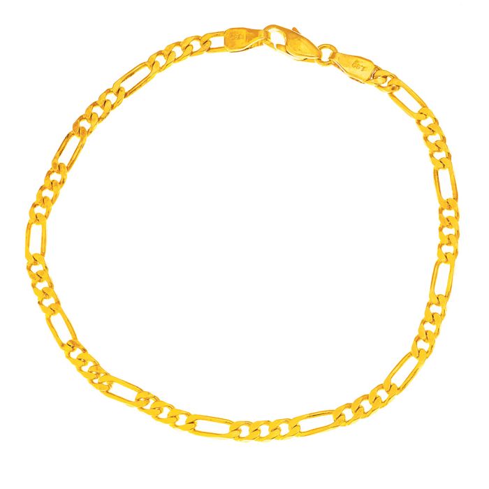 Yellow gold Men's bracelet 14ct IVR0015