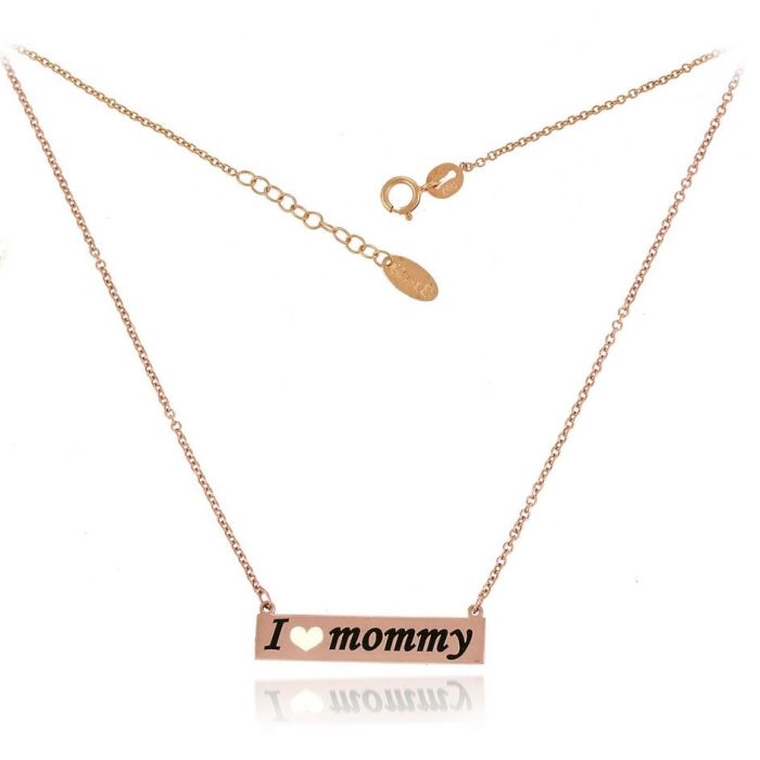 Women gold necklace 9CT with the word 