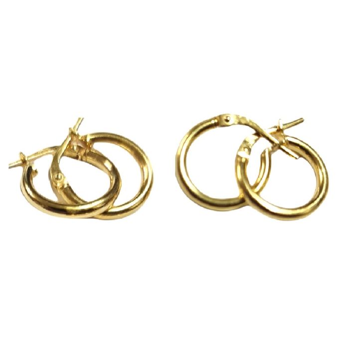 Women's silver hoop earrings WS00719