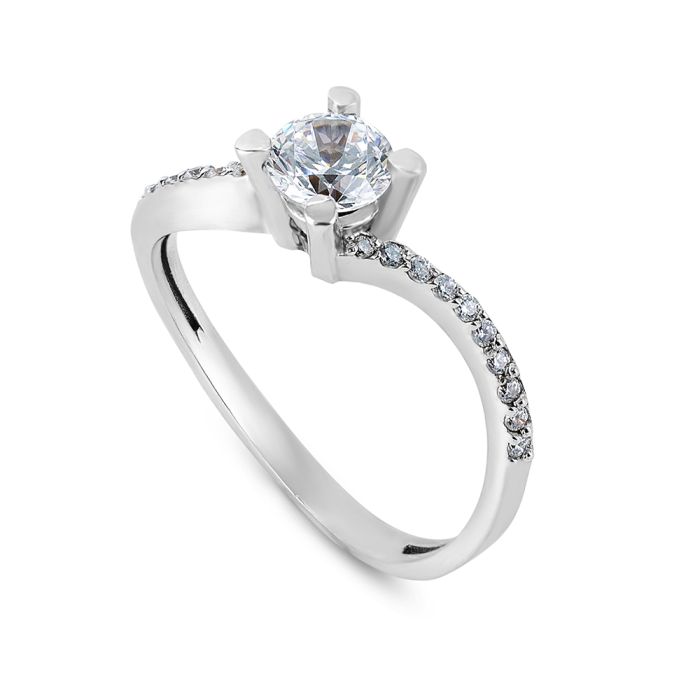 Women engagement ring 14CT with zircon IDR0033