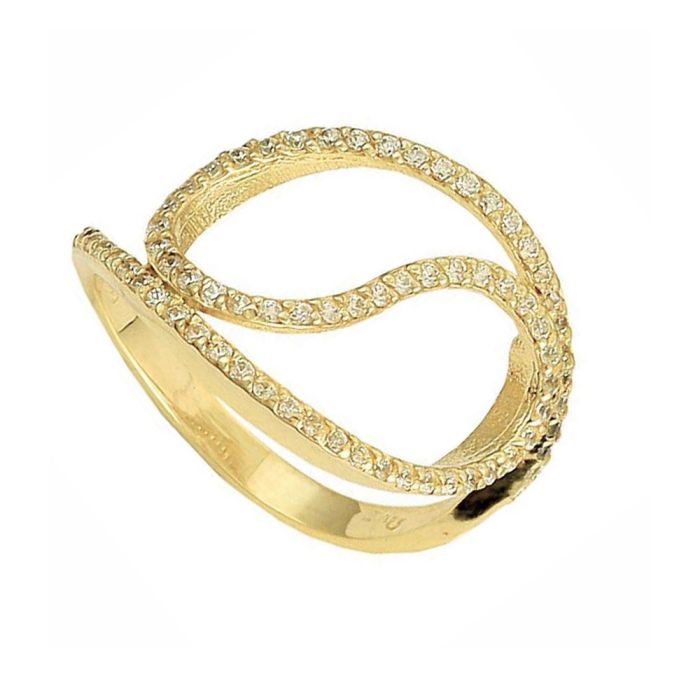 Women gold ring 9CT with zirkon HDU0033