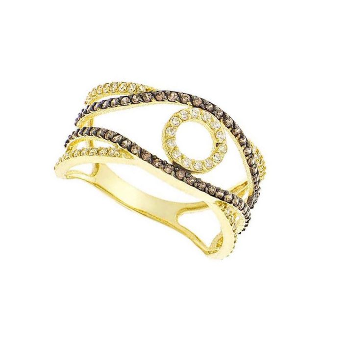 Women gold ring 9CT with zirkon HDU0041