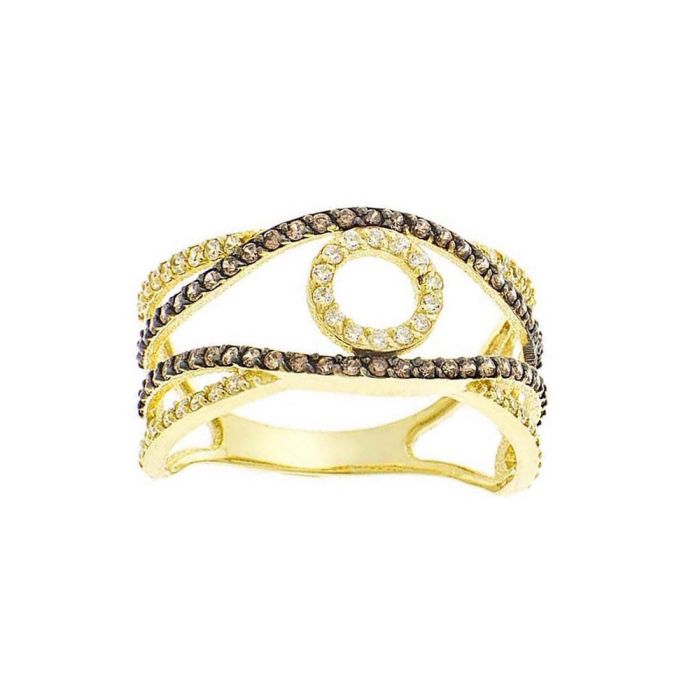 Women gold ring 9CT with zirkon HDU0041