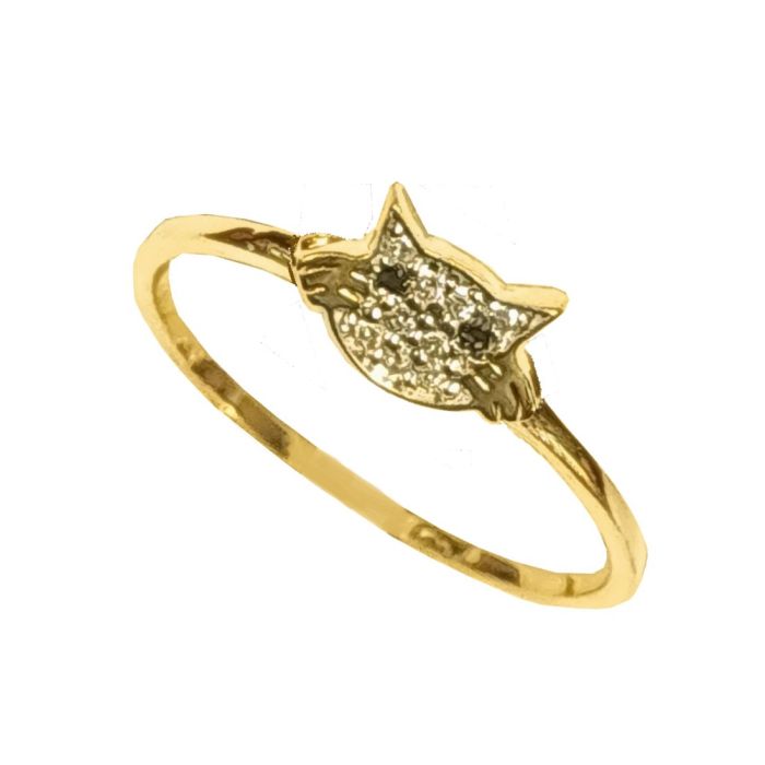Women Gold ring 9CT with zirkon HDU0063