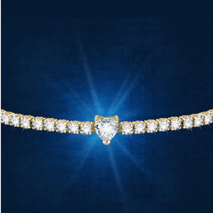 Women's stanless steel bracelet Chiara Ferragni diamond heart J19AUV17