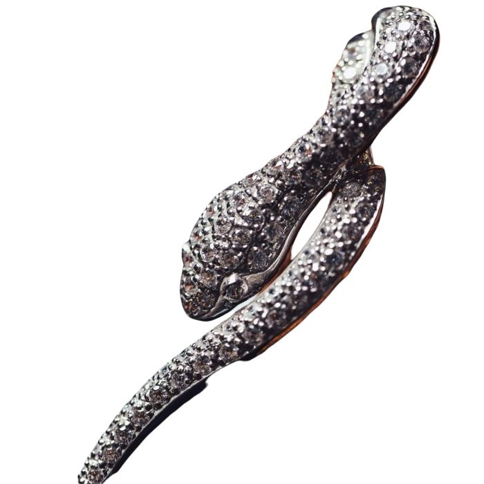 Lapel gold pin 14CT in snake shape JOC5049