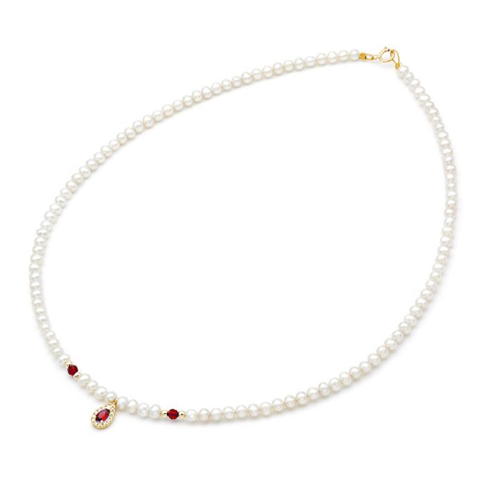 Women's necklace Fresh Water Pearl 3,5mm-4,0mm 14CT IIY0015