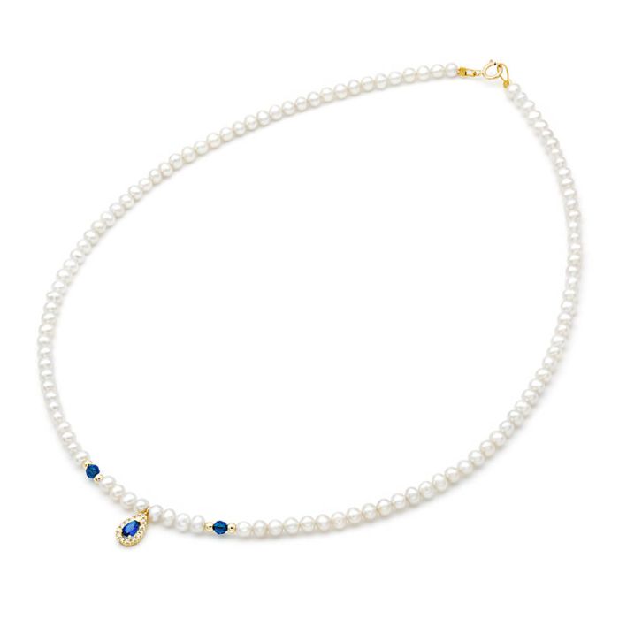 Women's necklace Fresh Water Pearl 3,5mm-4,0mm 14CT IIY0016