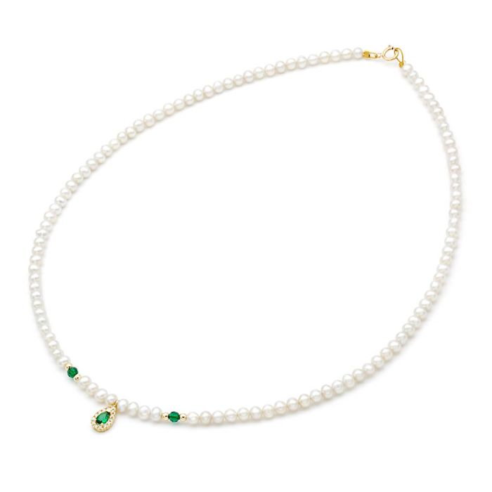 Women's necklace Fresh Water Pearl 3,5mm-4,0mm 14CT IIY0017